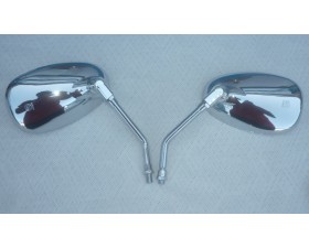 ZRCÁTKA PÁR - CHROMOVANÁ  - M10X1,25  - KAPKA 